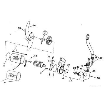 MOTOR AND ADAPTER GROUP / 12 VOLT