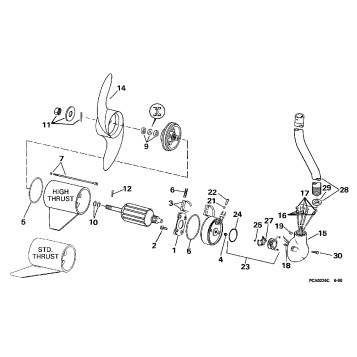 MOTOR & ADAPTER GROUP/24 VOLT - STANDARD