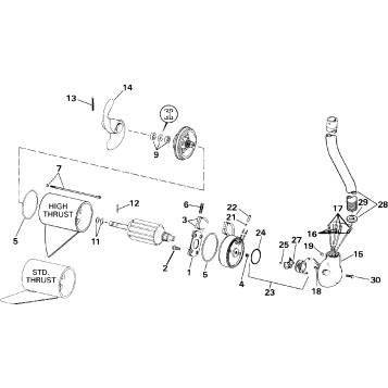 MOTOR AND ADAPTER GROUP / 24 VOLT