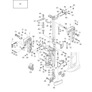 16-4_STERN & SWIVEL BRACKET (PL, PX, TP, MODELS)