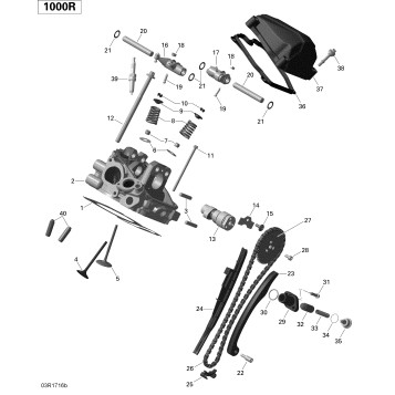01- Cylinder Head, Rear - 1000R