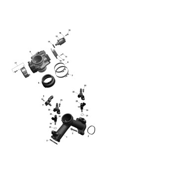 01- ROTAX - Air Intake Manifold And Throttle Body