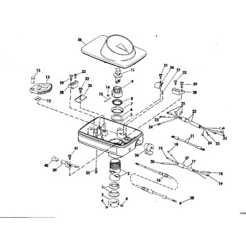 STEERING HOUSING GROUP/BOW MOUNT MODELS