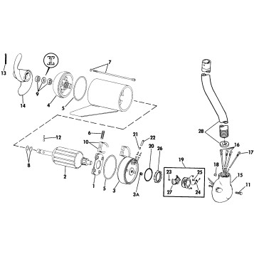 MOTOR AND ADAPTER GROUP / 12 VOLT