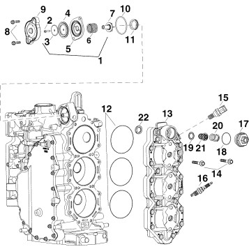 CYLINDER HEAD & THERMOSTAT