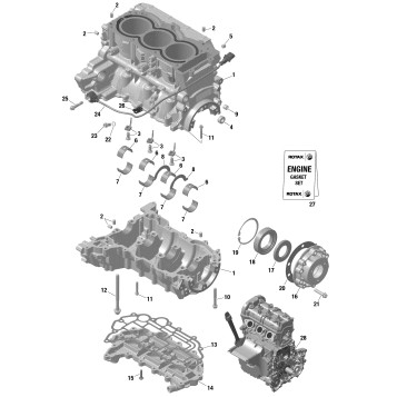 01- ROTAX - Crankcase - Turbo