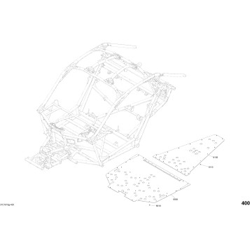 09- Body Floor Part Maverick X3 Sunburst Yellow Models - Package XMR