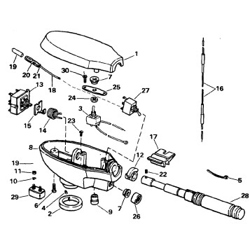 CONTROL HOUSING GROUP / HAND STEERING MODEL