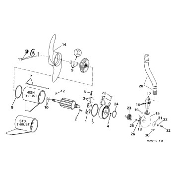 MOTOR & ADAPTER GROUP/24 VOLT -- PWM