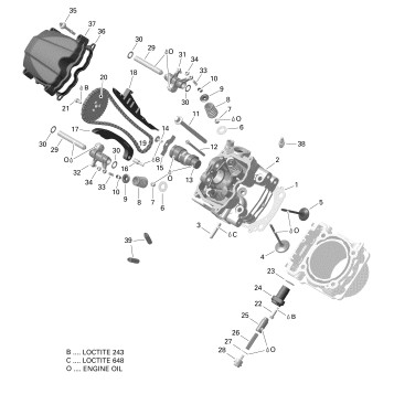 01- Cylinder Head - 450 EFI