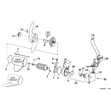 MOTOR & ADAPTER GROUP/24 VOLT - STANDARD