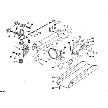 BOW ARM AND DECK BRACKET GROUP