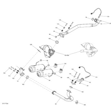 01- Exhaust System - 1000R EFI