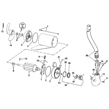 MOTOR AND ADAPTER GROUP / 24 VOLT