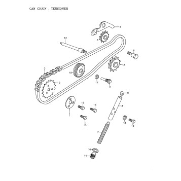 05- Cam Chain, Tensioner 172-04