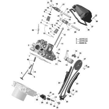 01- Rotax - Cylinder Head, Rear