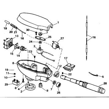 CONTROL HOUSING GROUP/HAND STEERING MODEL