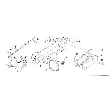 BOW ARM AND DECK BRACKET GROUP