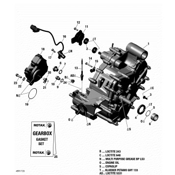 01- Gear Box Assy - Renegade STD-XXC 1000R EFI