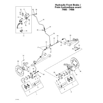 06- Hydraulic Front Brake (7465 - 7466)