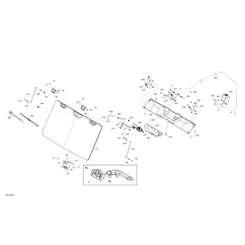 09- Enclosure Cab - XT CAB - North America - Windshield Section - Radio Support Parts