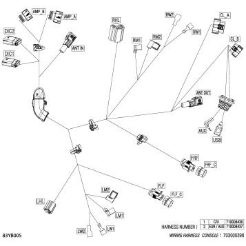 08- Electric - Console Wiring Harness - 710008437
