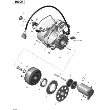 03- Magneto And Electric Starter Turbo _04R1536
