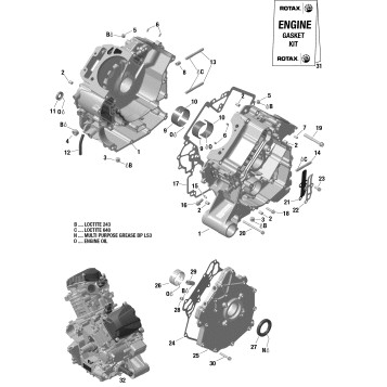 01- Rotax - Crankcase - 322