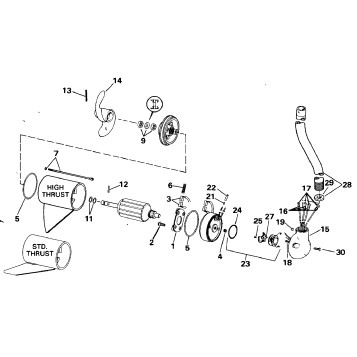 MOTOR AND ADAPTER GROUP / 24 VOLT