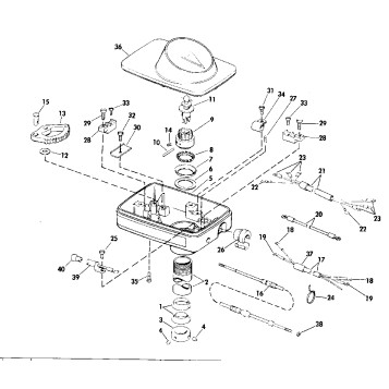 STEERING HOUSING GROUP/FOOT CONTROL