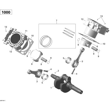 01- Crankshaft, Piston And Cylinder _02R1511