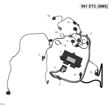 10- Engine Harness And Electronic Module _51R1532