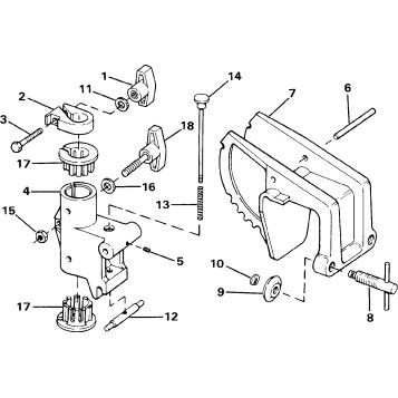 TRANSOM MOUNT STERN BRACKET