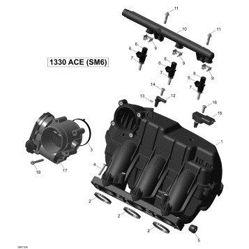 02- Air Intake Manifold And Throttle Body _18R1534