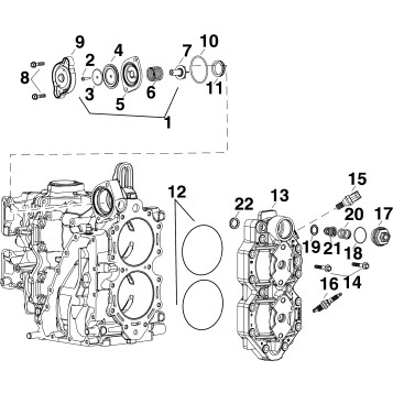 CYLINDER HEAD & THERMOSTAT
