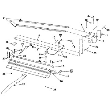 BOW ARM & DECK BRACKET GROUP