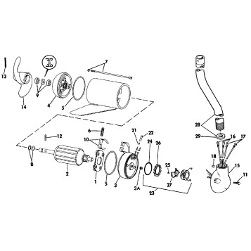 MOTOR AND ADAPTER GROUP / 24 VOLT