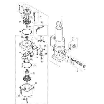18-1_POWER TILT HYDRAULIC ASSEMBLY