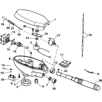 CONTROL HOUSING GROUP / HAND STEERING MODEL