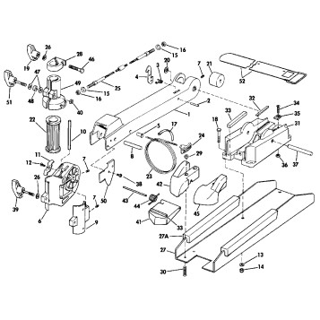 BOW ARM AND DECK BRACKET GROUP
