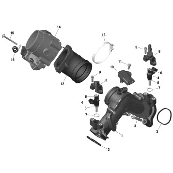 01- Engine - Air Intake Manifold And Throttle Body - 1010 TSS