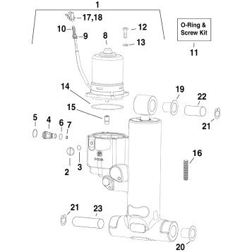 TRIM & TILT HYDRAULIC ASSEMBLY 20 in Models
