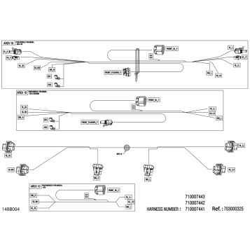 08- Electric - Front Wiring Harness - 710007442