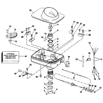 STEERING HOUSING GROUP / FOOT CONTROL