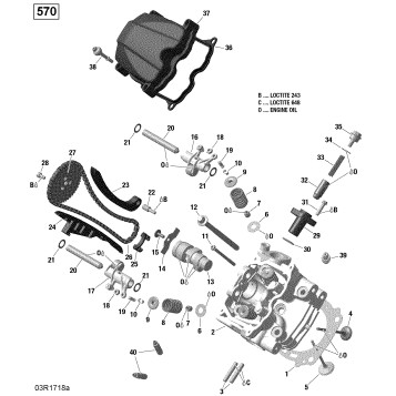 01- ROTAX - Cylinder Head, Front