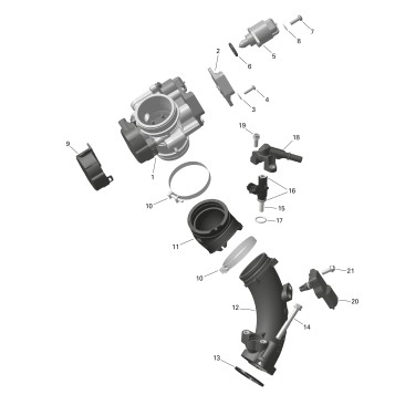 01- ROTAX - Air Intake Manifold And Throttle Body