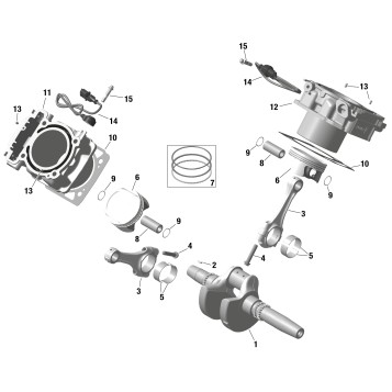 01- ROTAX - Crankshaft and Pistons