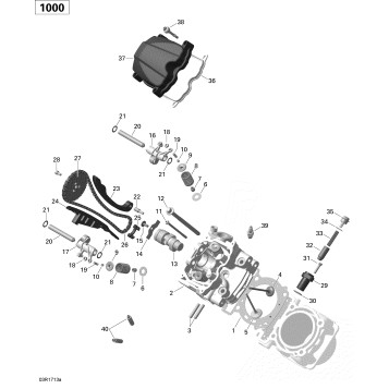 01- ROTAX - Cylinder Head, Front