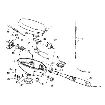 CONTROL HOUSING GROUP/HAND STEERING MODEL
