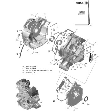 01- Rotax - Crankcase - V2